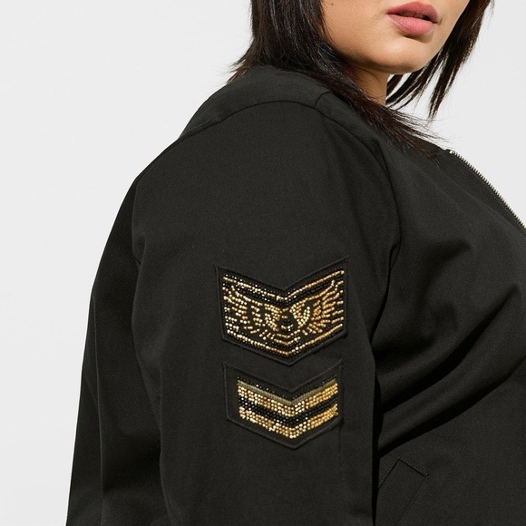 TORRID Stretch Twill Bomber Jacket - Picture 6 of 6